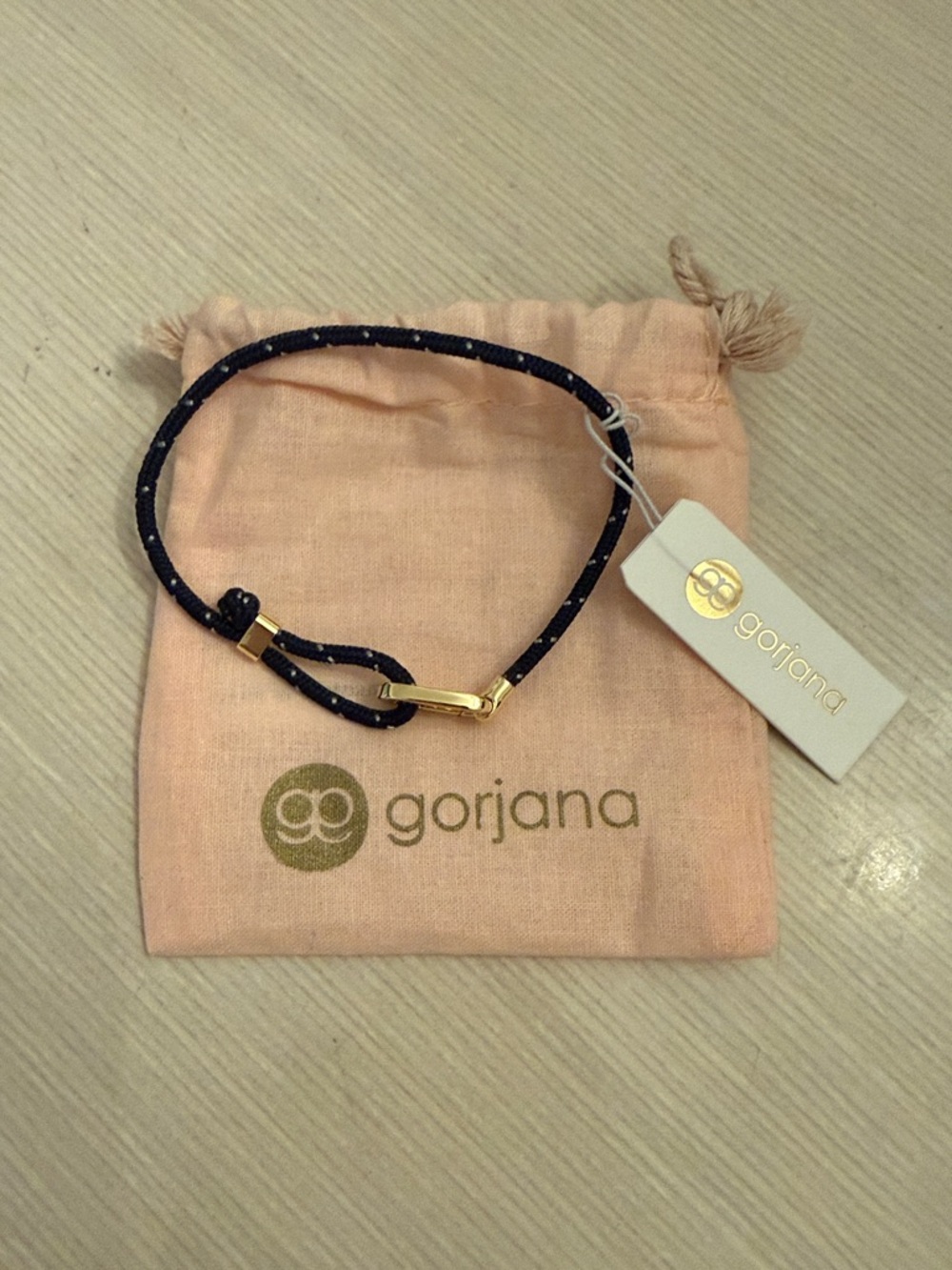 Gorjana Navy and Gold Rope Bracelet